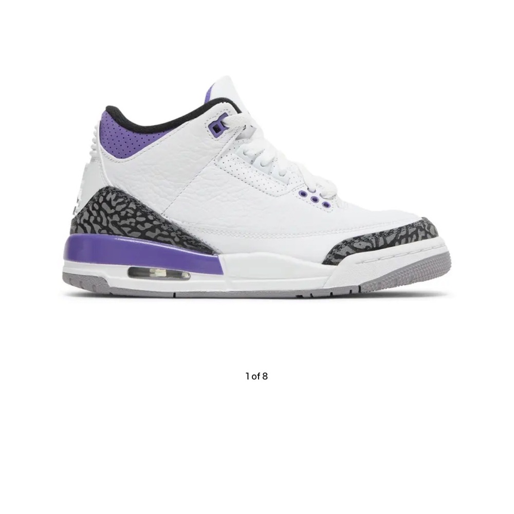 Jordan Kids Sneakers White and Purple